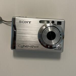 Sony Cybershot DSC-W80 Silver Digital Camera | 7.2 MP